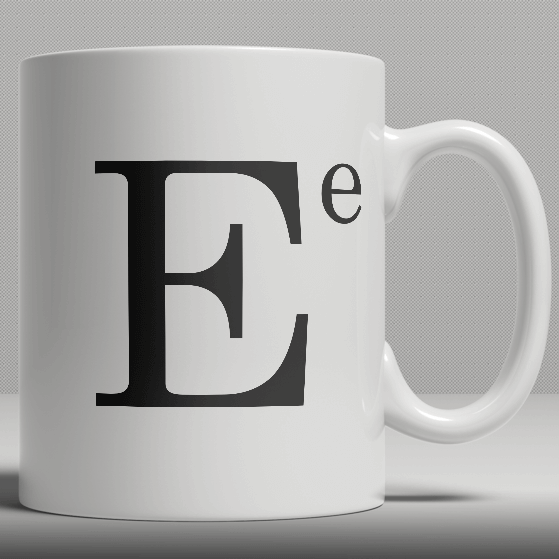 Alphabet Ceramic Mug - Letter E