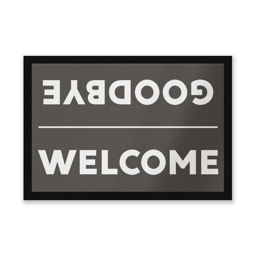 Welcome and Goodbye Entrance Mat
