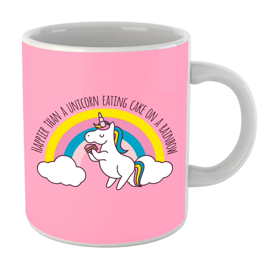 Happier Than A Unicorn Eating Cake Mug