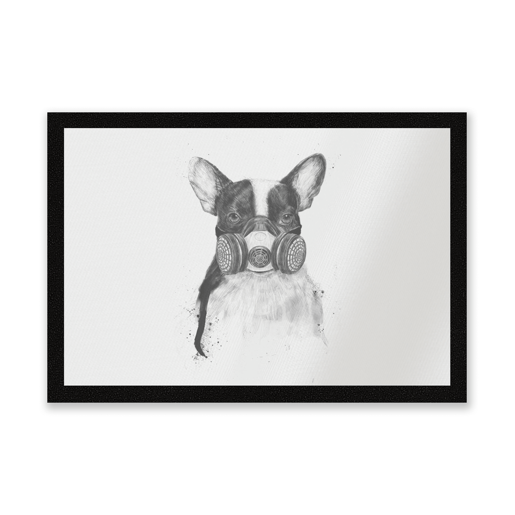 Masked Bulldog Entrance Mat