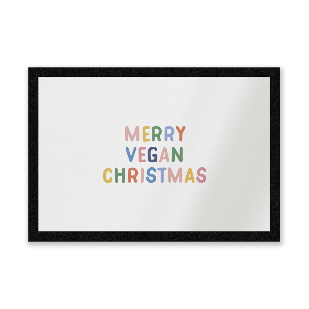 Merry Vegan Christmas Entrance Mat