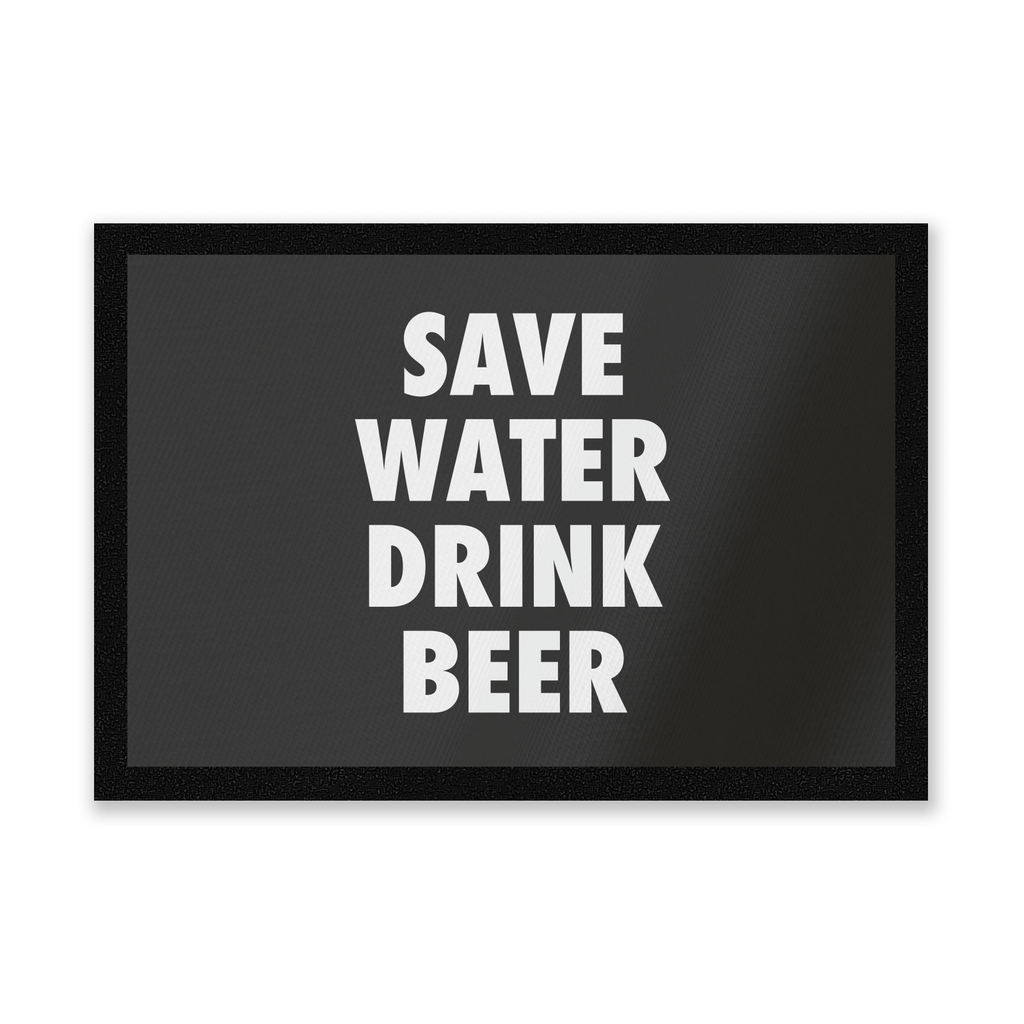 Save Water Drink Beer Entrance Mat
