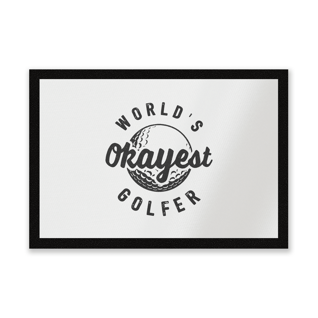 World's Okayest Golfer Entrance Mat