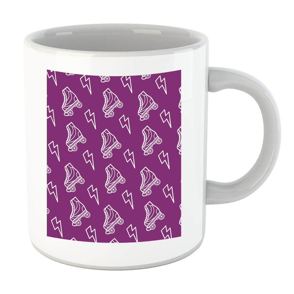 Roller Skate Pattern Purple Mug
