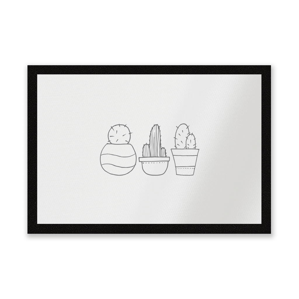 Hand Drawn Cacti Entrance Mat