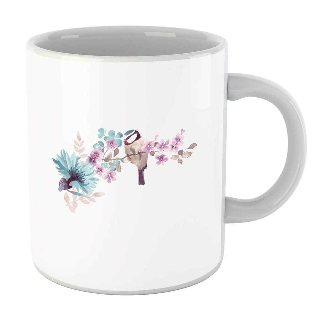 Blue Tit On Floral Branch Mug