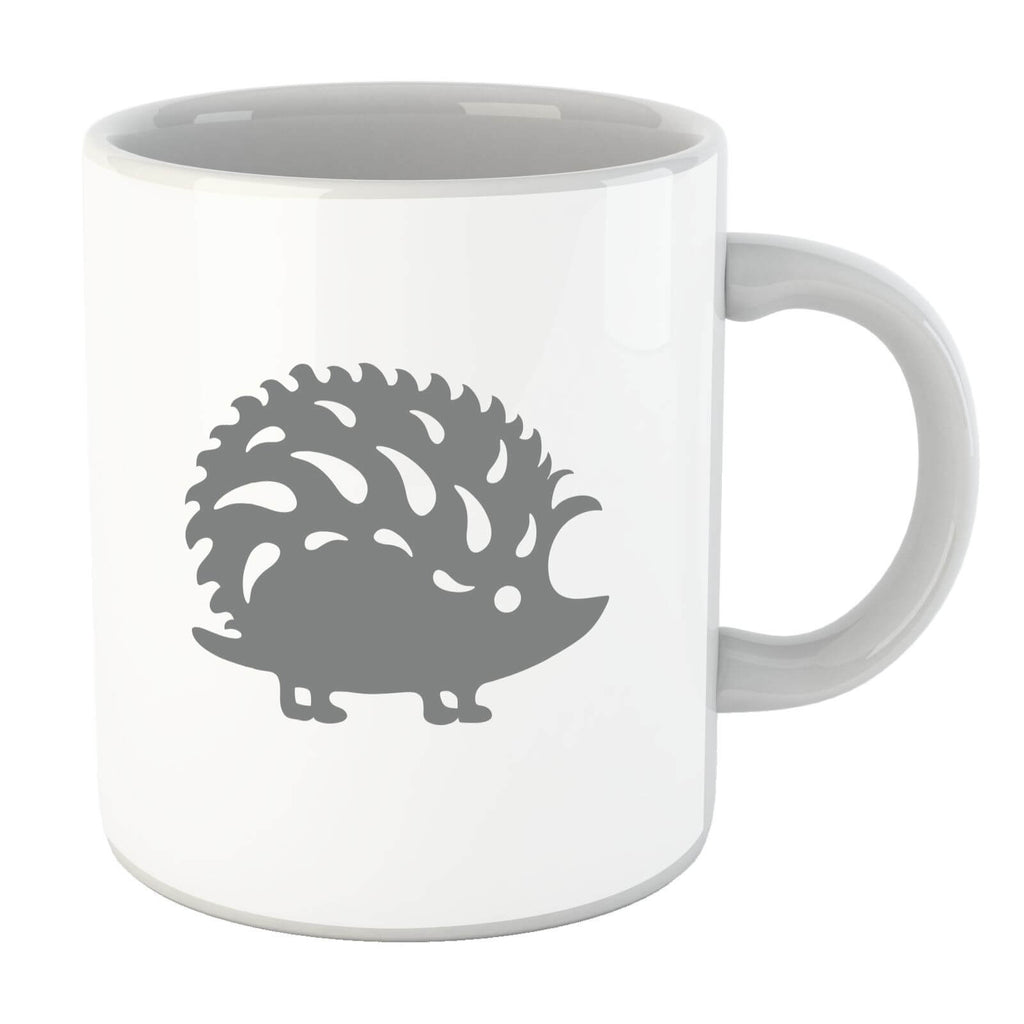 Folk Silhouette Hedge Hog Cutout Mug