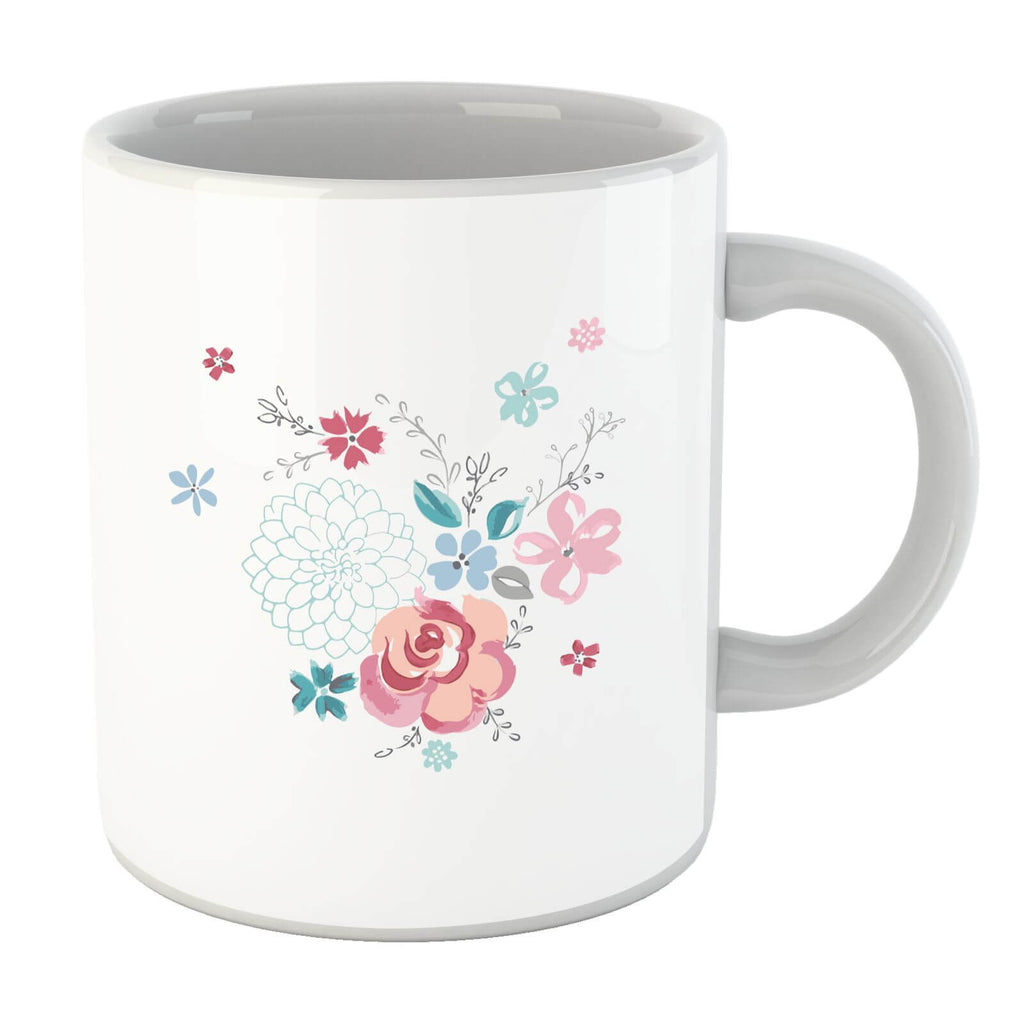Water Colour Flower Bouquet Mug