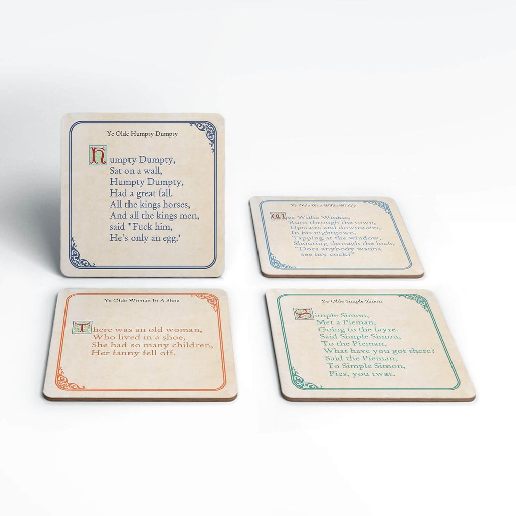 Rude Fairy Tales Coaster Set