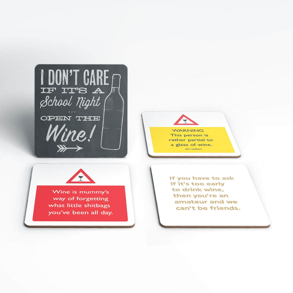 Rude Wine Coaster Set