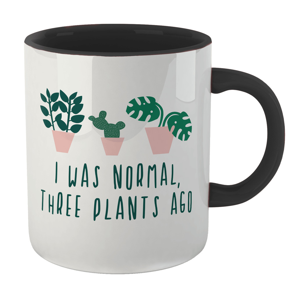 I Was Normal Three Plants Ago Mug - White/Black