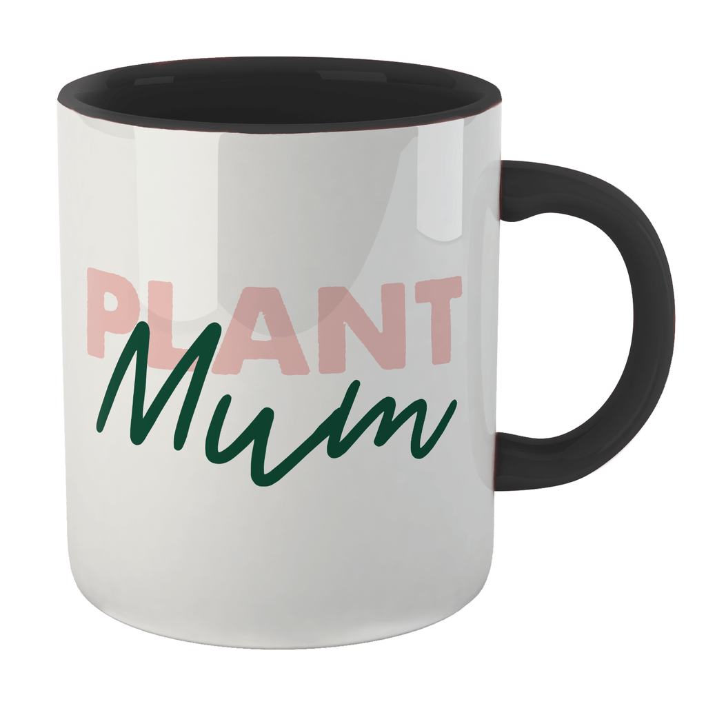 Plant Mum Mug - White/Black