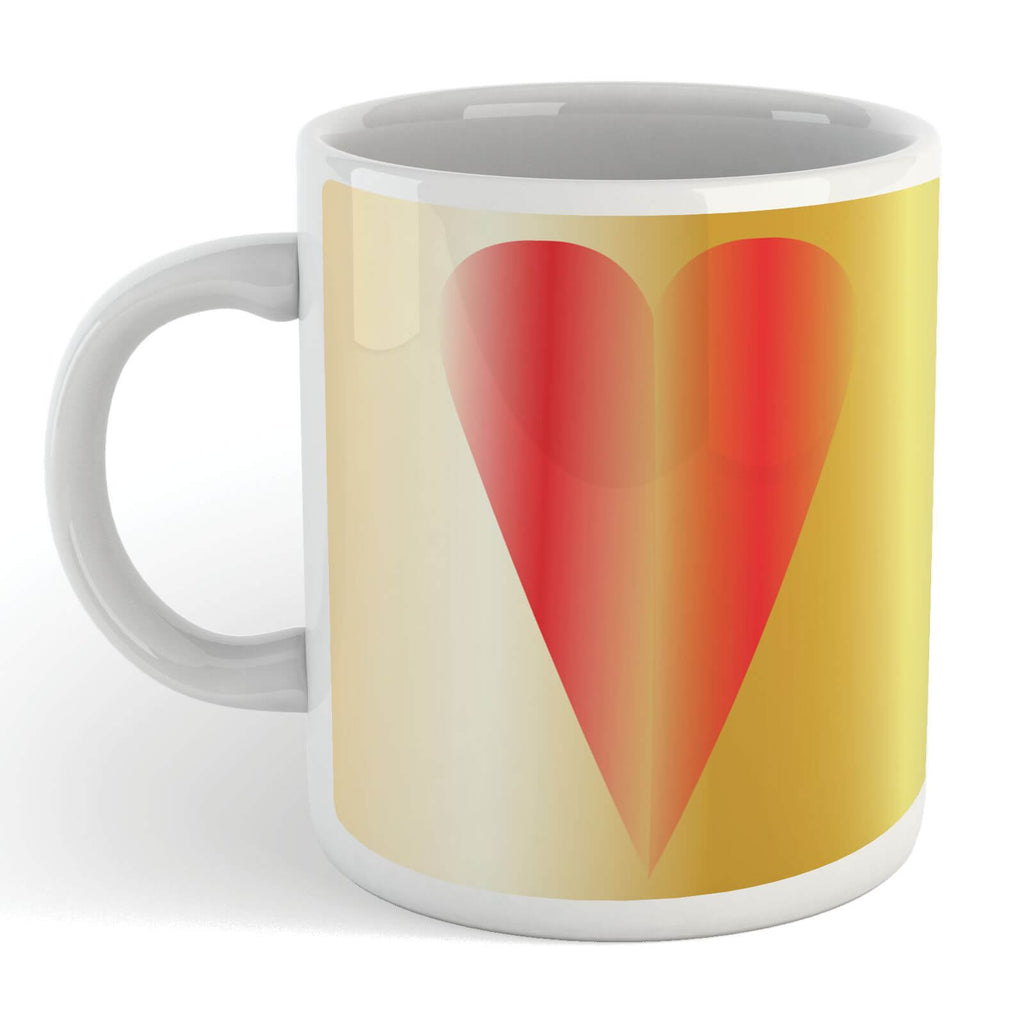 Contemporary Heart Art Mug
