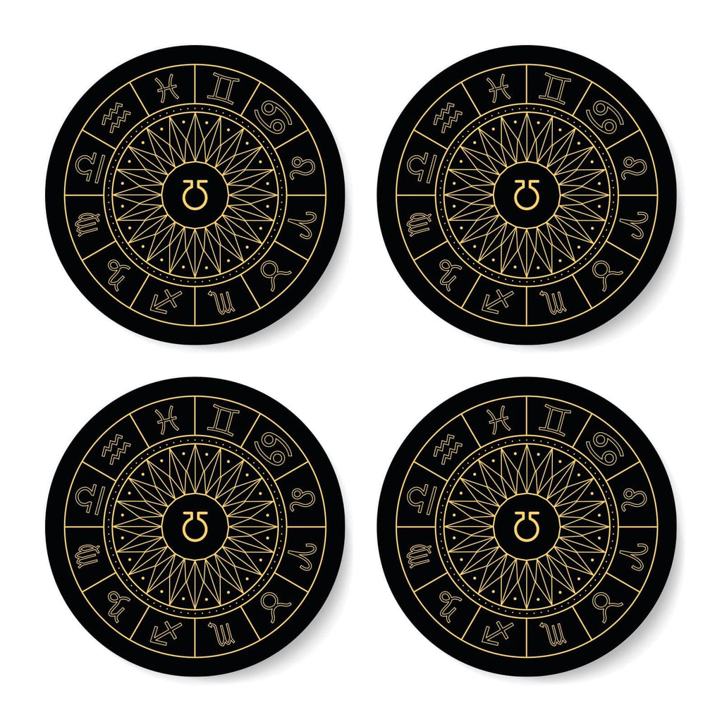 Decorative Horoscope Symbols Coaster Set