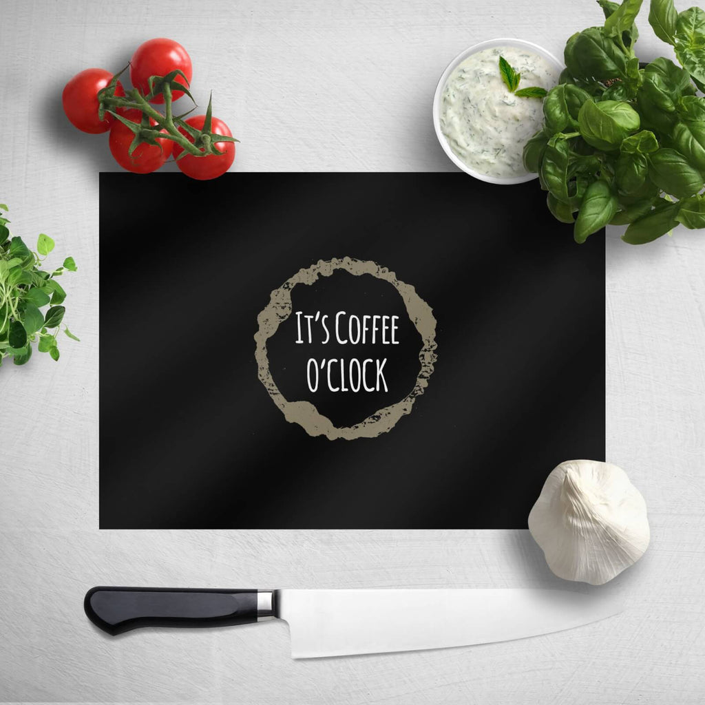 It's Coffee O'Clock Chopping Board