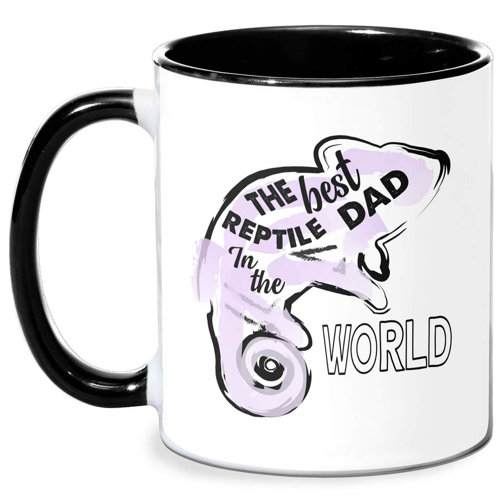 Reptile Dad Mug - White/Black