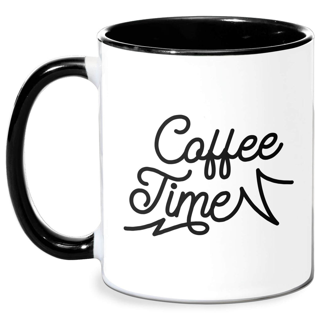 Coffee Time Mug - White/Black