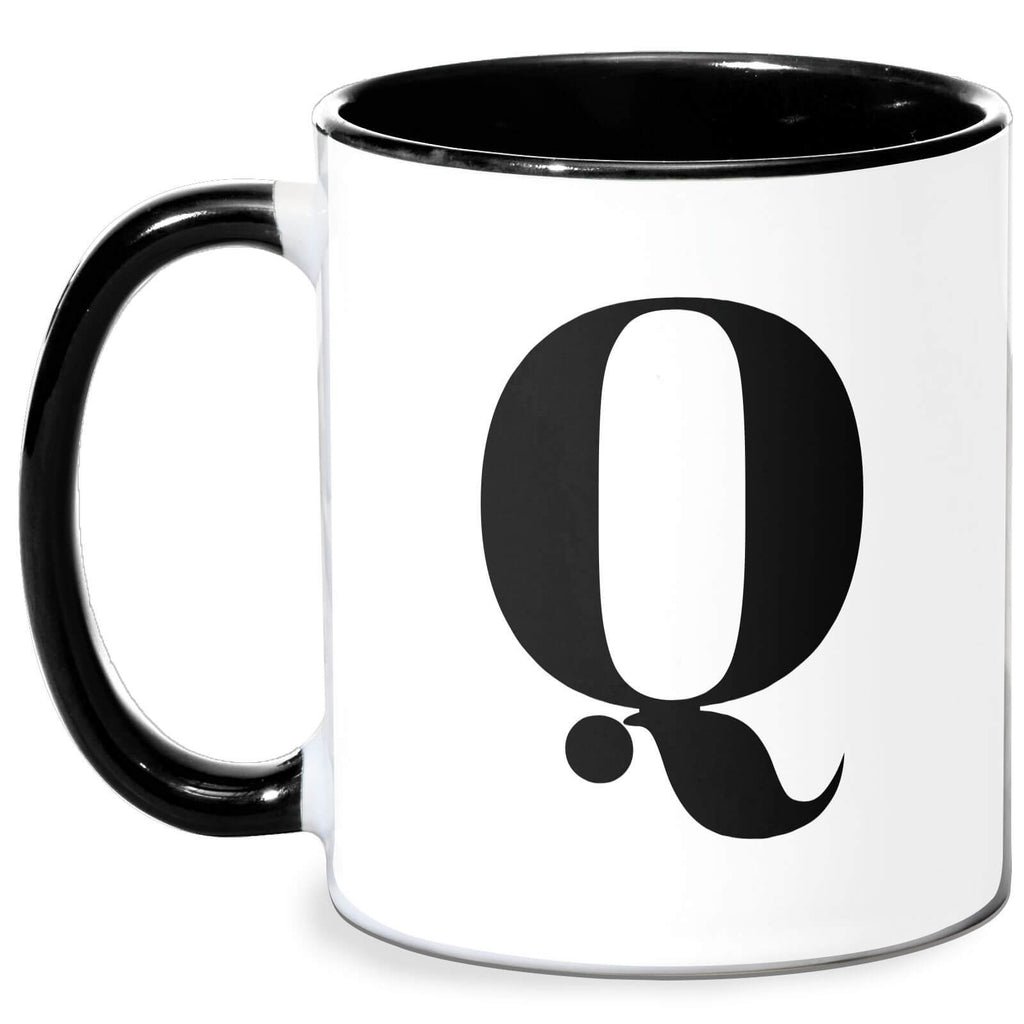 Q Mug - White/Black