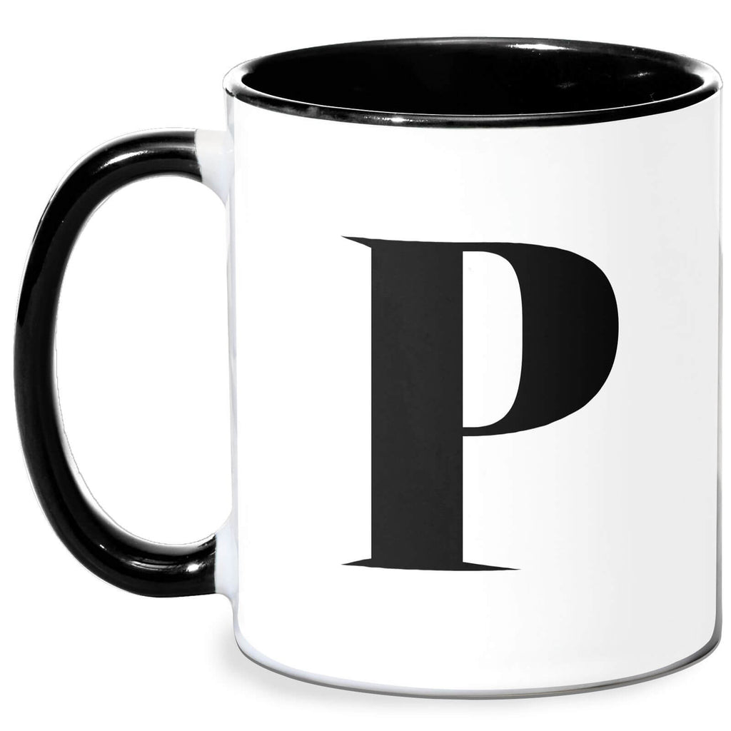 P Mug - White/Black