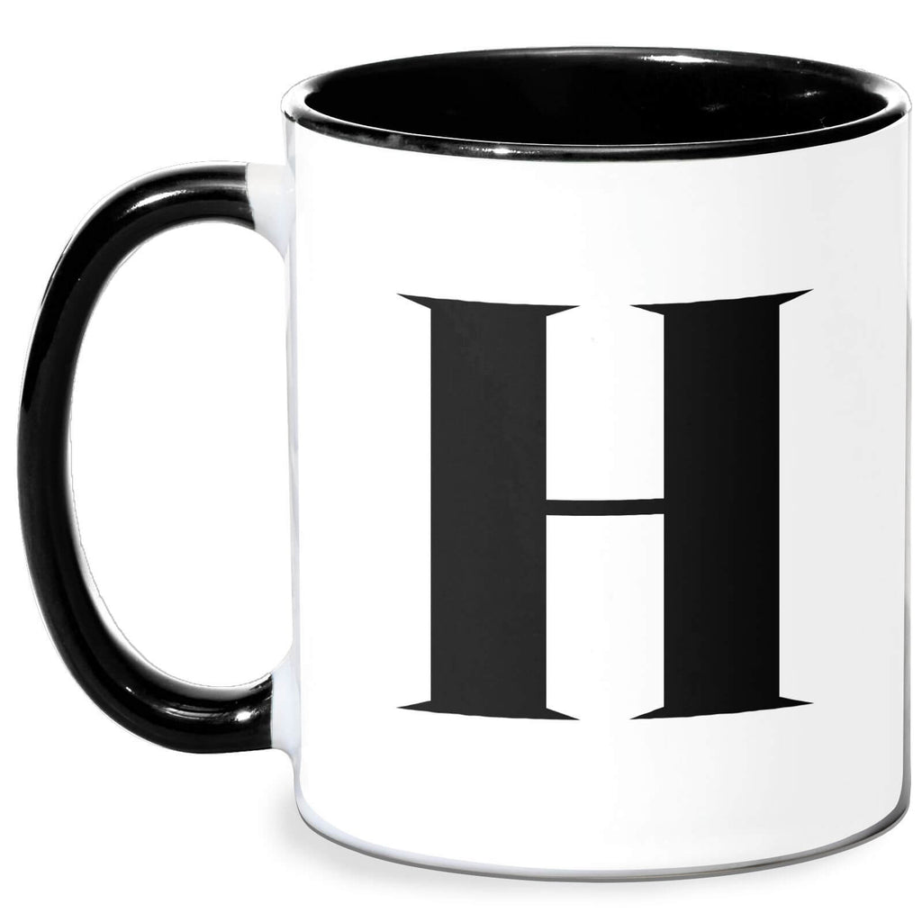 H Mug - White/Black