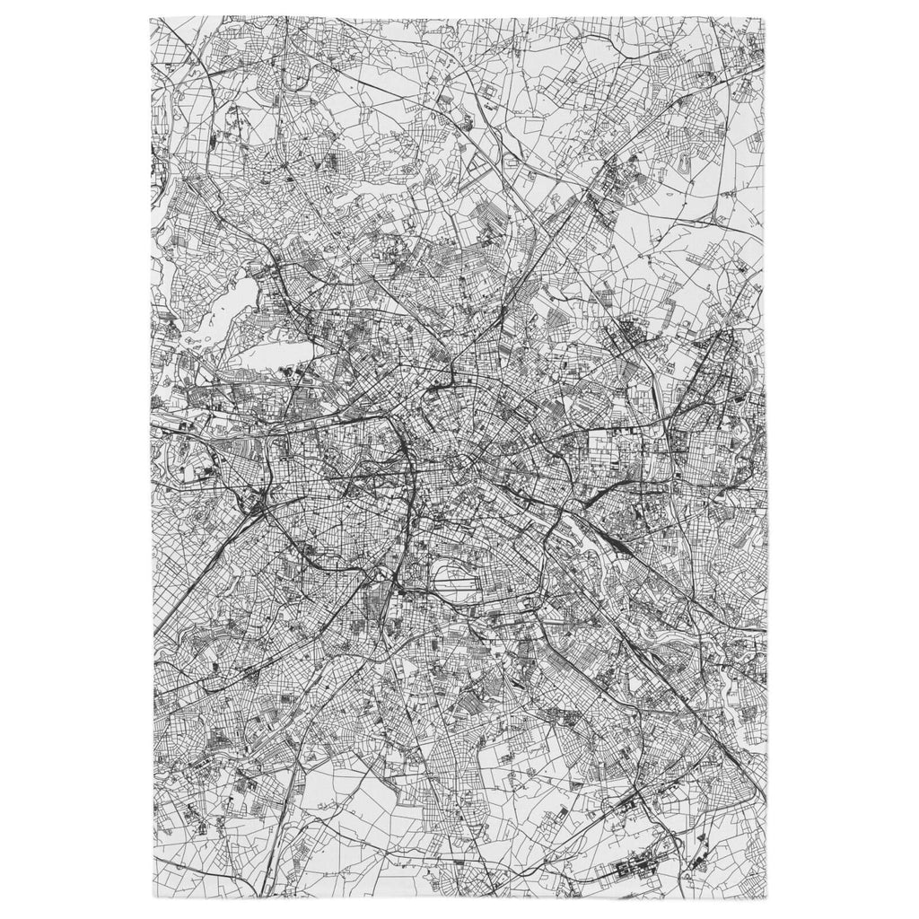 Berlin City Map Tea Towel