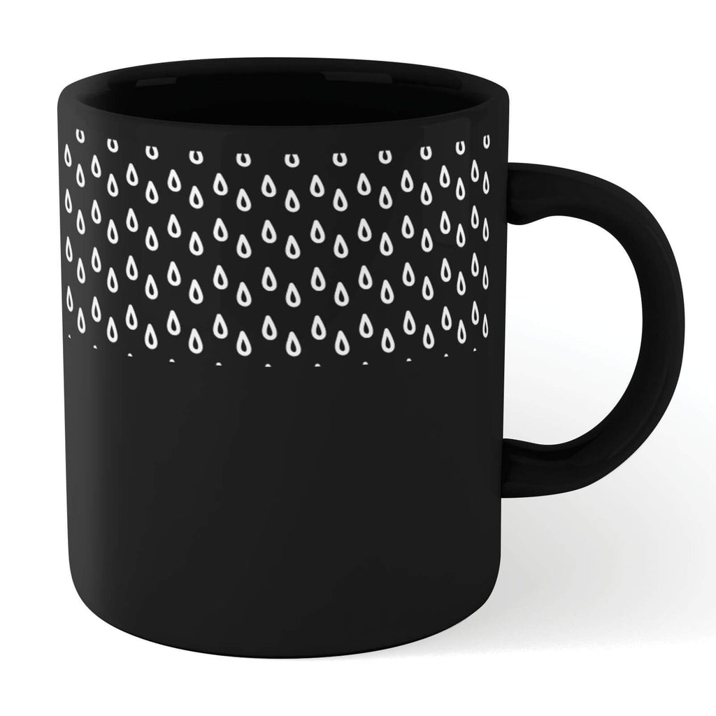 Raindrops Mug - Black