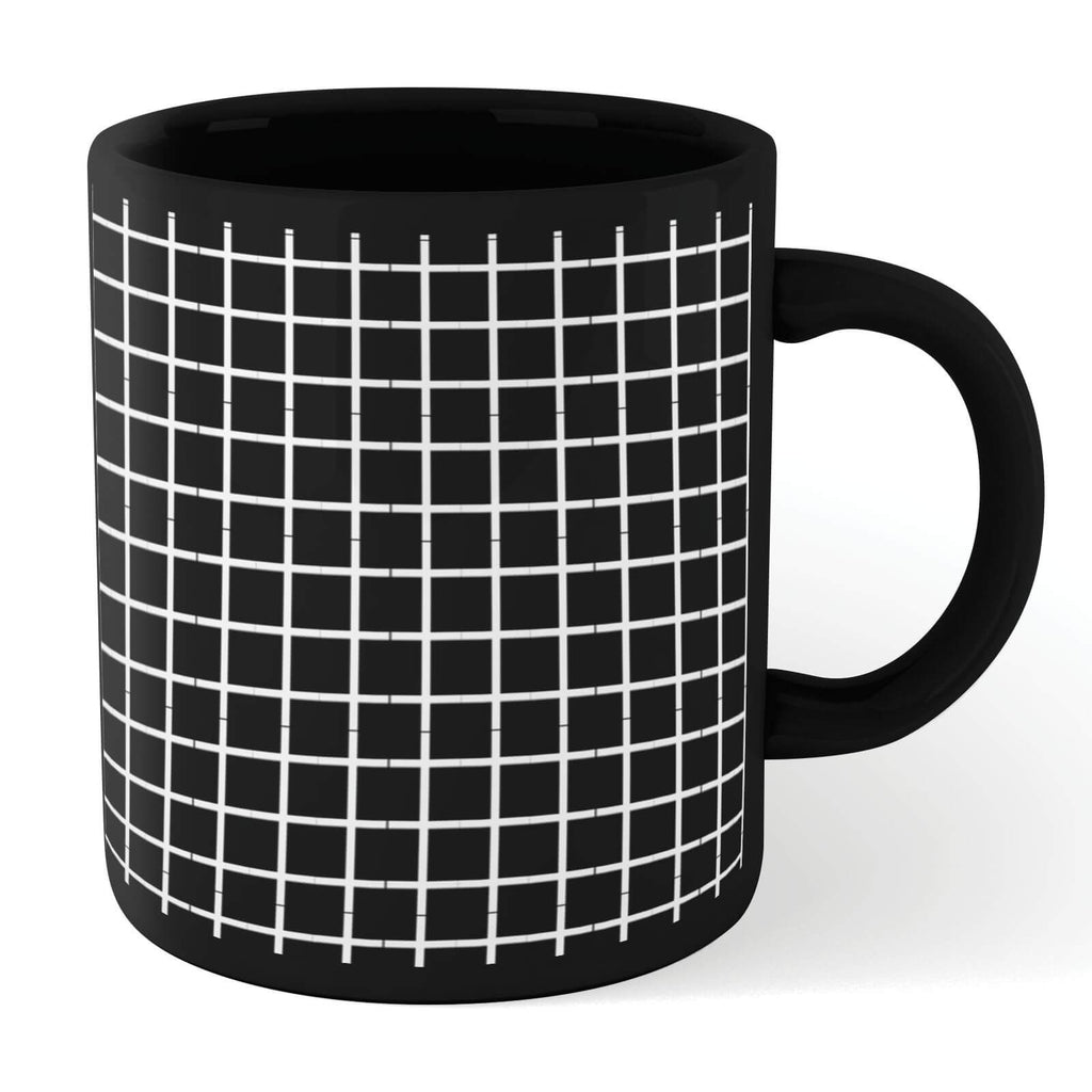 Check Full Mug - Black