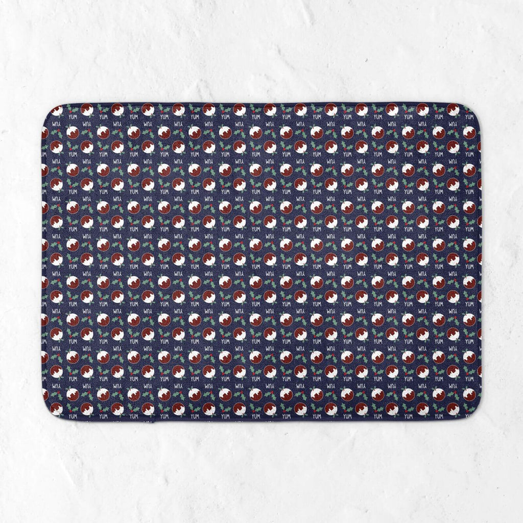 Christmas Puddings Bath Mat