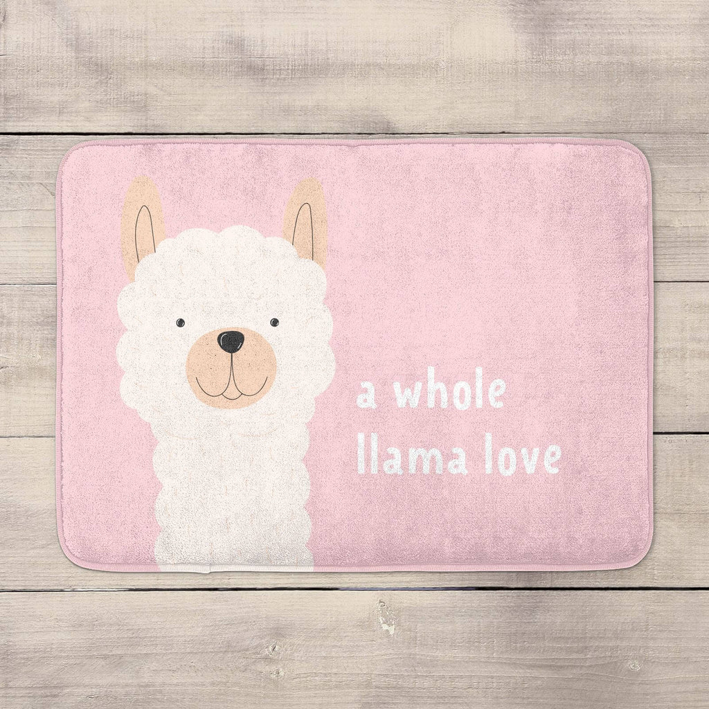 Valentines 2021 A Whole Llama Love Bath Mat