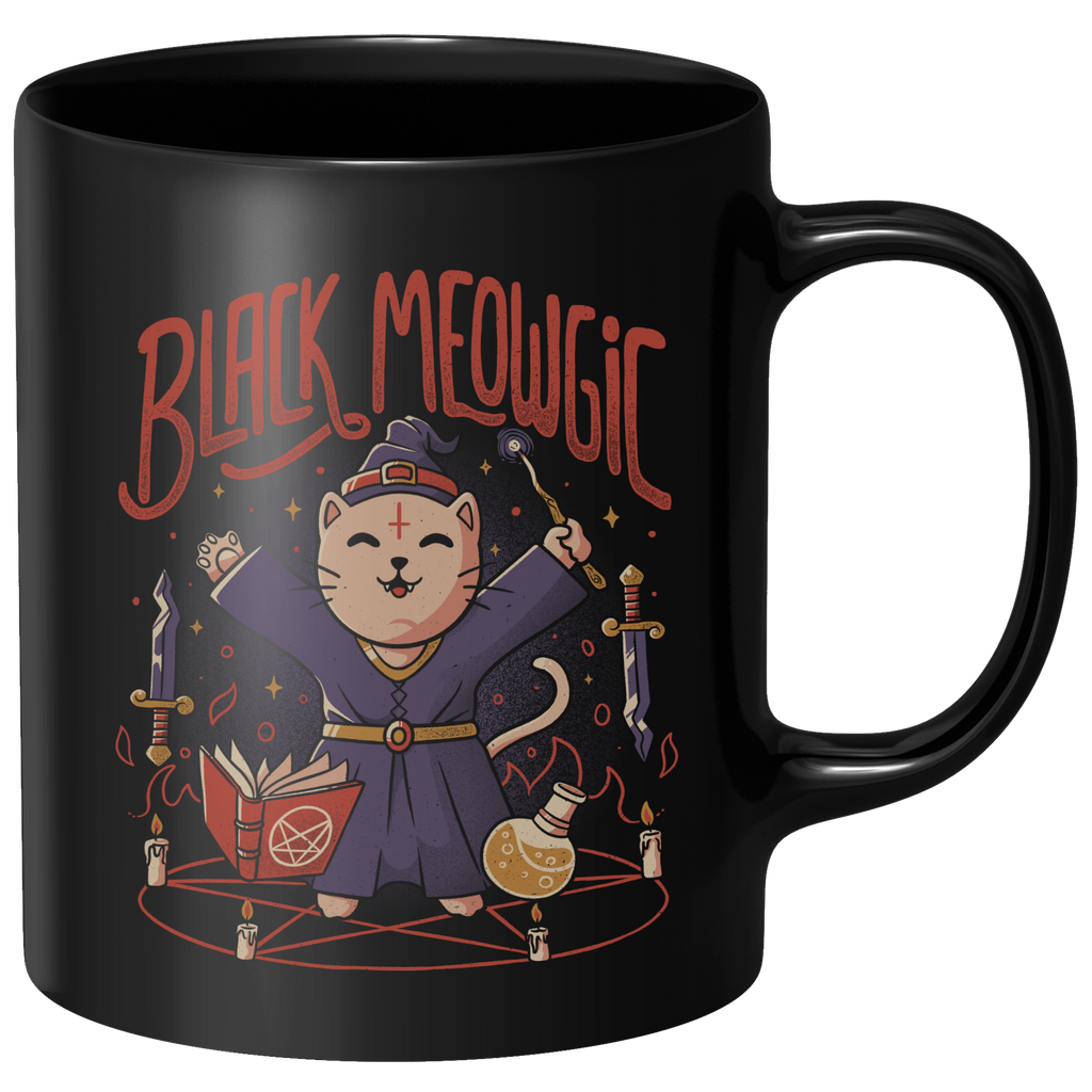 Black Meowgic Mug - Black