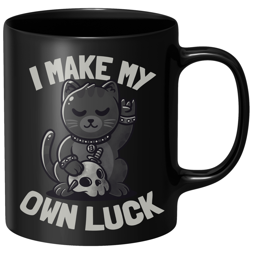 I Make My Own Luck Mug - Black