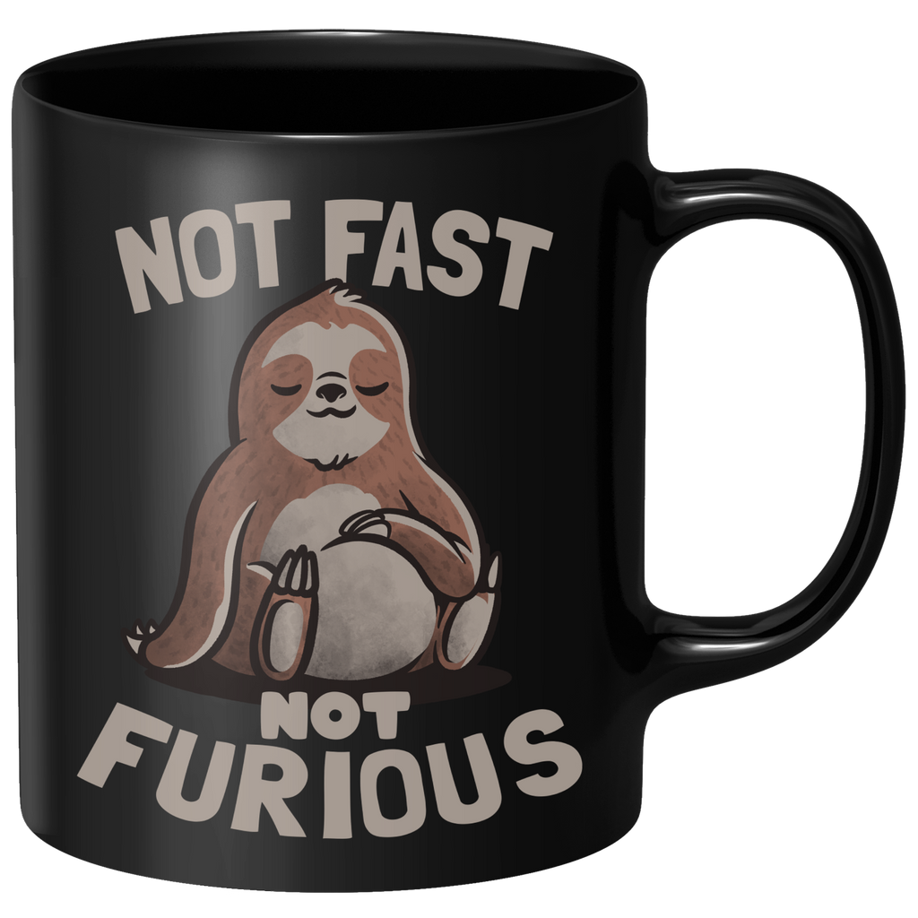 Not Fast Not Furious Mug - Black