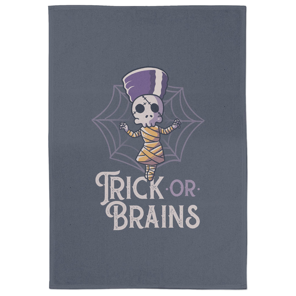 Trick Or Brains Tea Towel
