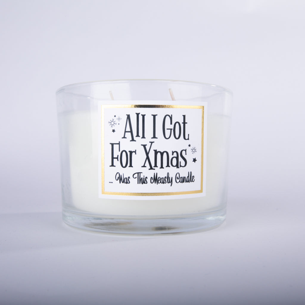 All I got for Xmas Candle