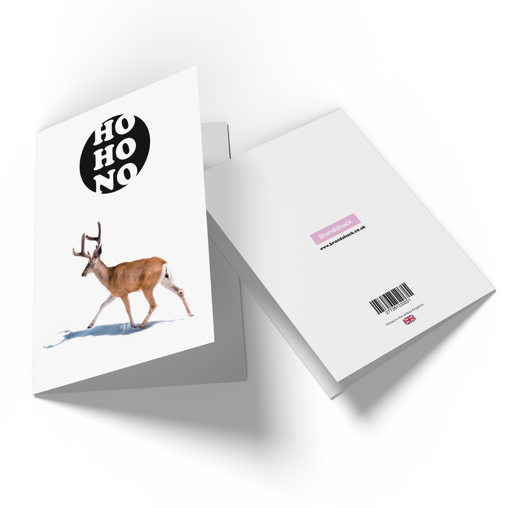 Ho Ho No Deer Greetings Card