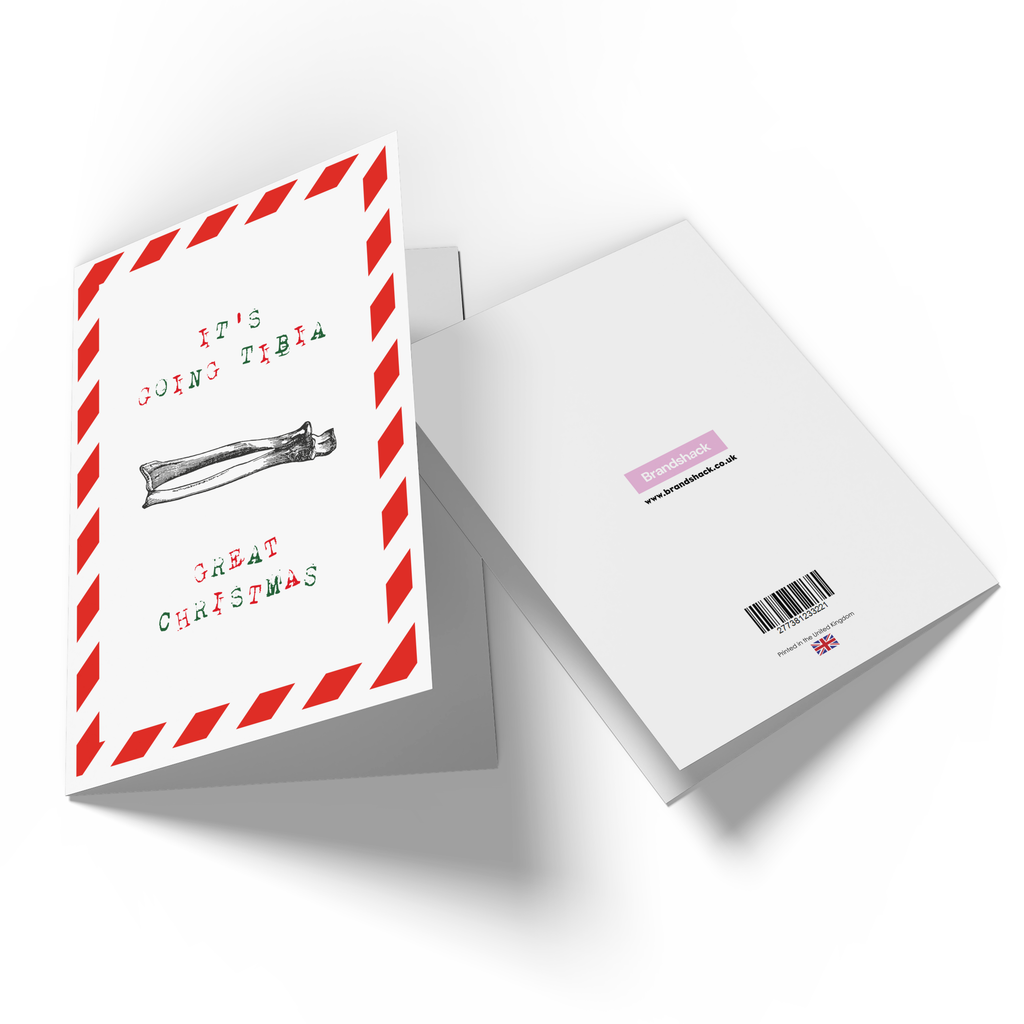 It's Going Tibia Great Christmas Greetings Card