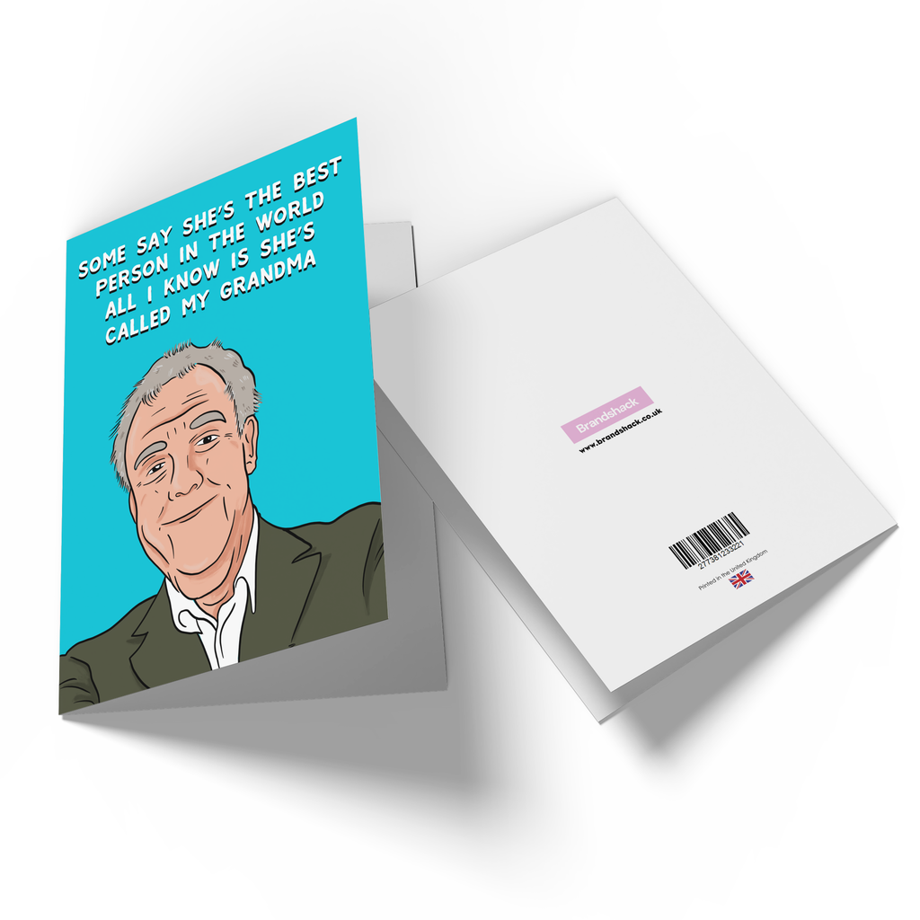 Jeremy Clarkson Best Grandma Greetings Card