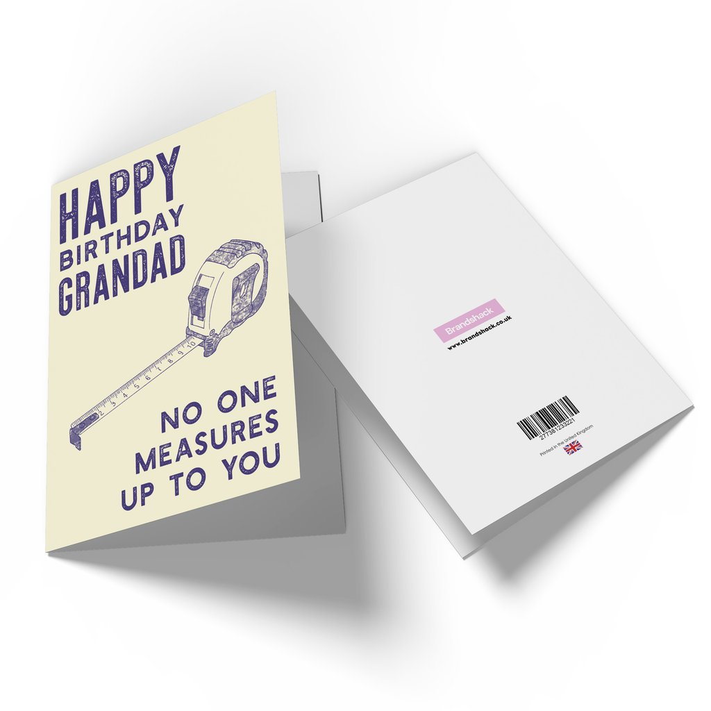 No Measures Up To You Grandad Greetings Card