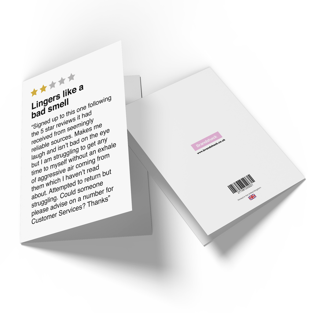 Lingers Like A Bad Smell Greetings Card