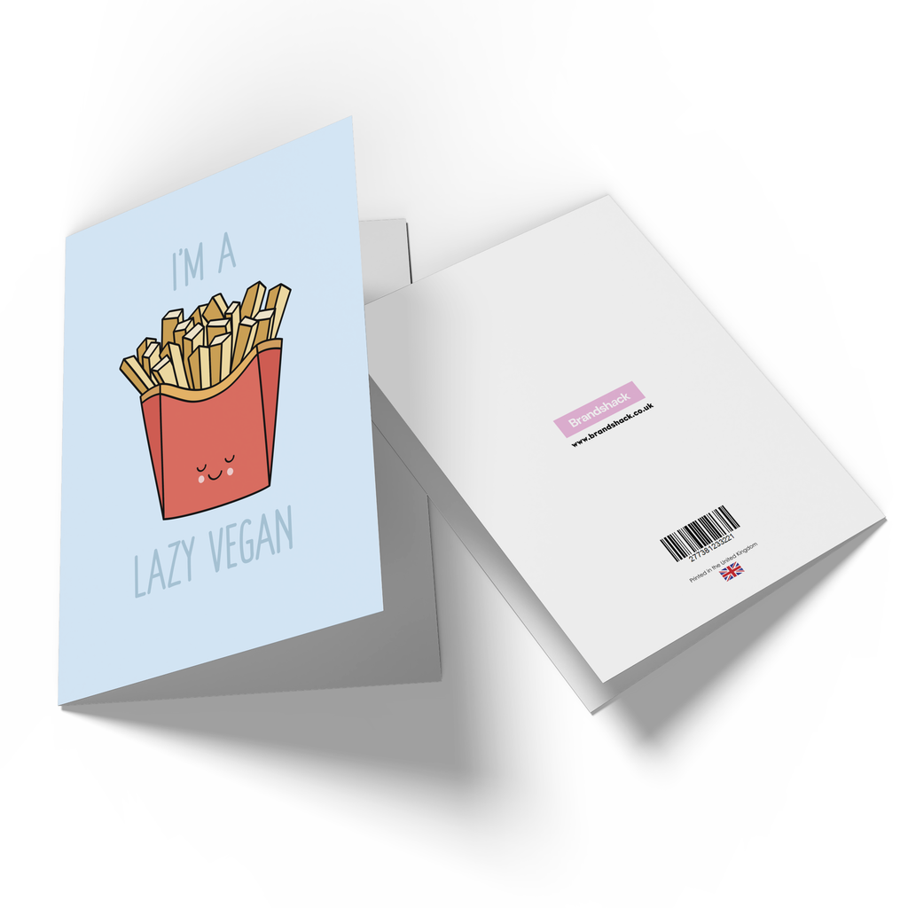 I'm A Lazy Vegan Greetings Card