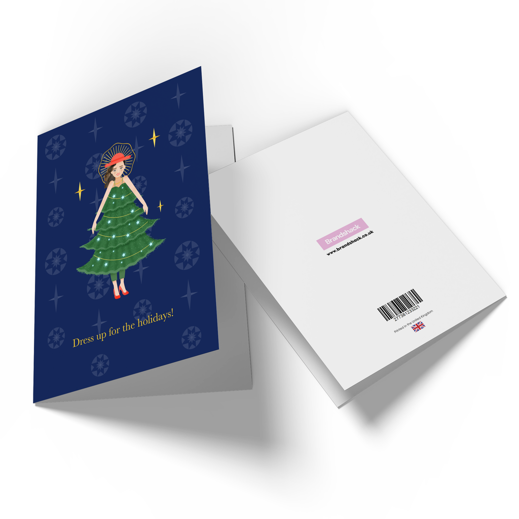 Dress Up For The Holidays! Greetings Card