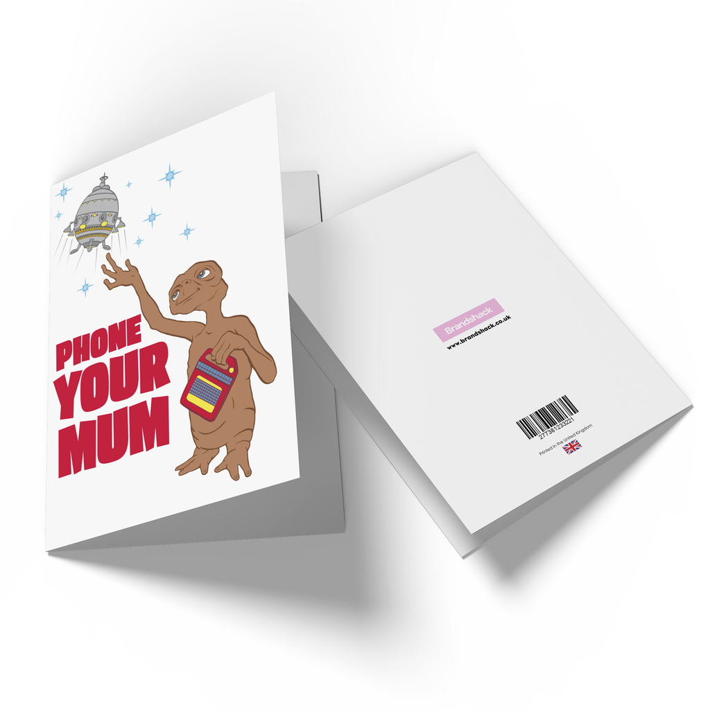 Official E.T. Phone Your Mum Greetings Card