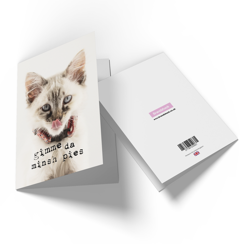 Gimme Da Minsh Pies Greetings Card