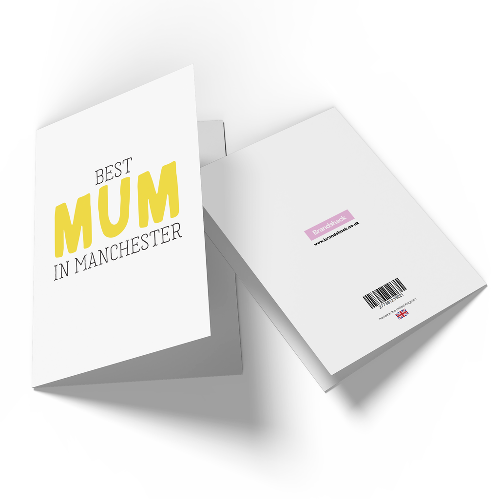 BEST MUM IN MANCHESTER Greetings Card