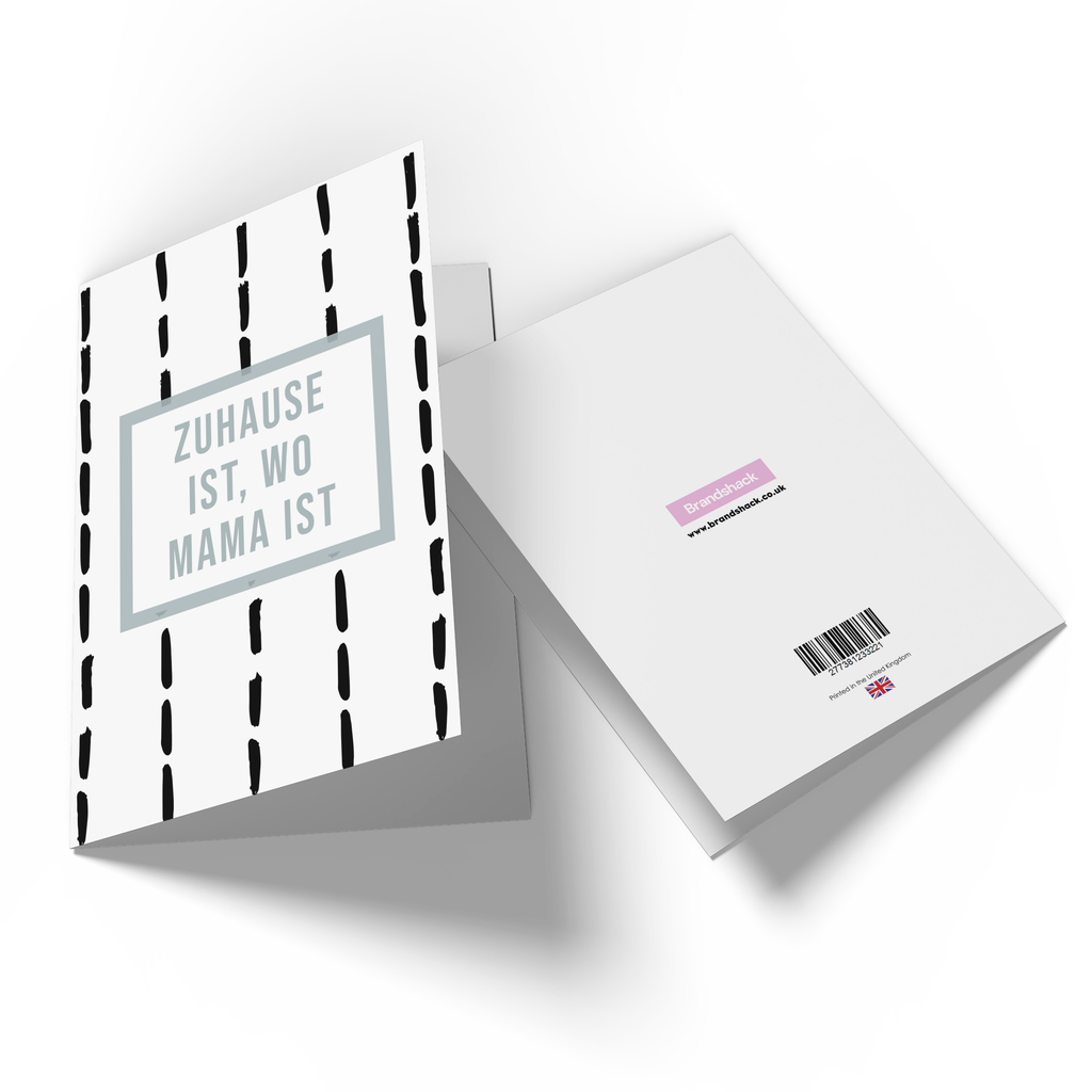 Zuhause Ist, Wo Mama Ist Greetings Card