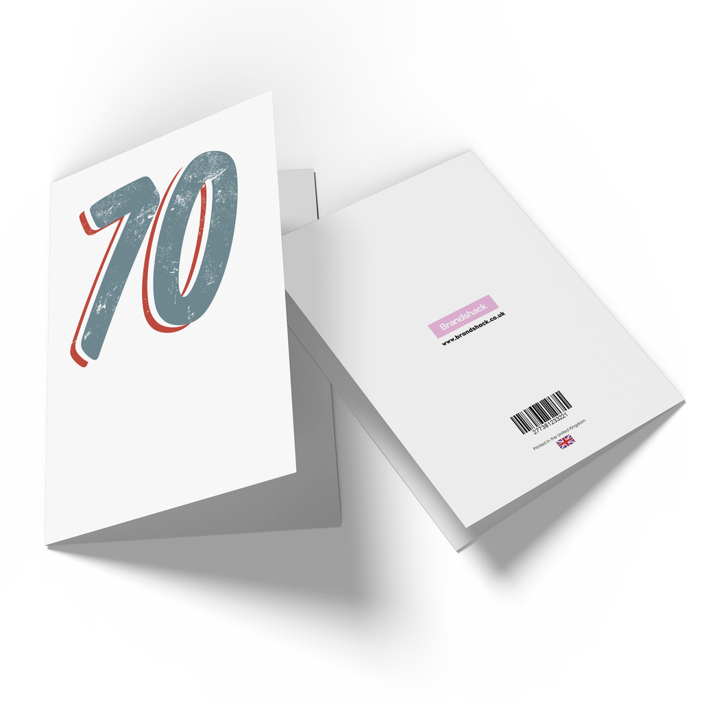 70 Distressed Greetings Card