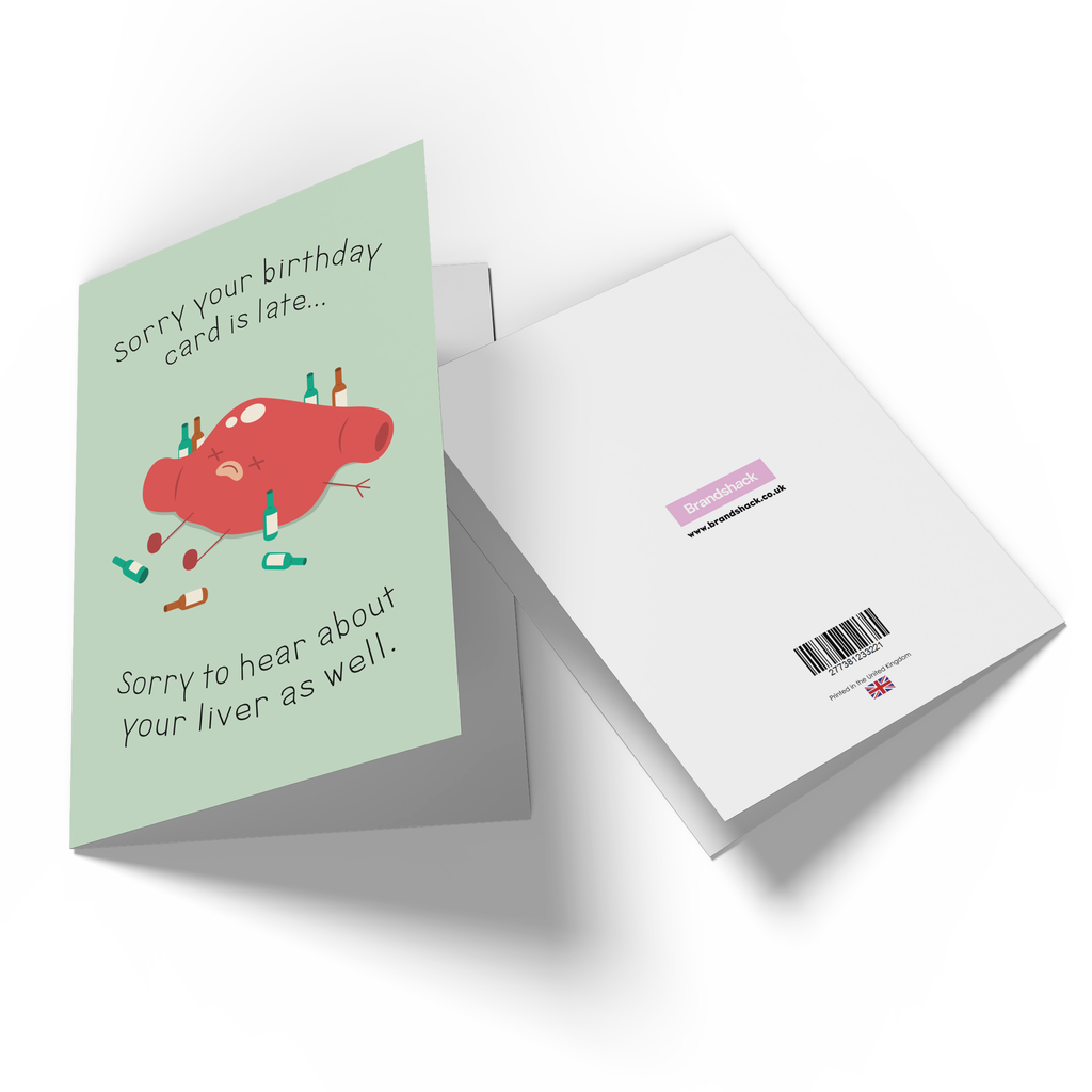Sorry About Your Liver Greetings Card