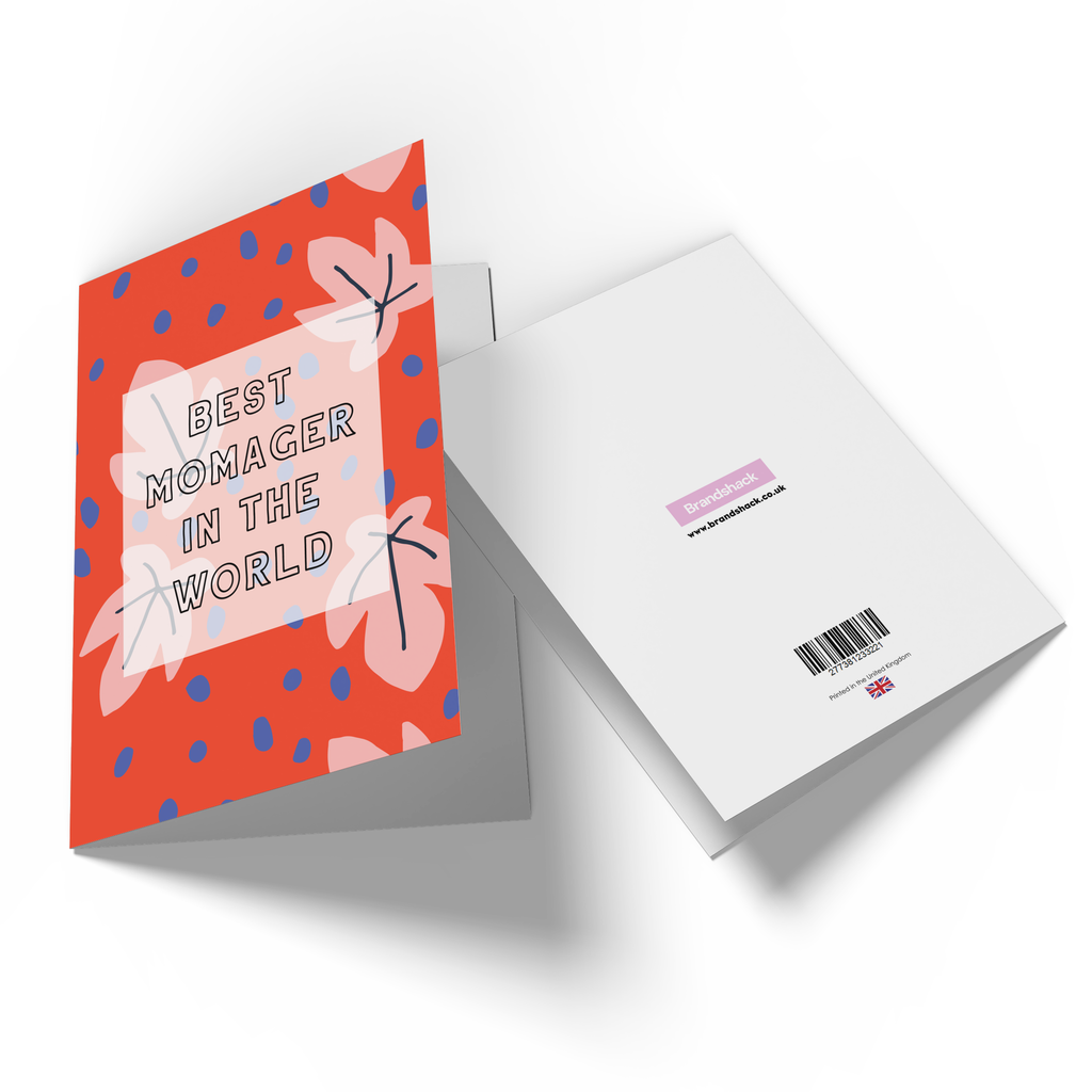 Best Momager In The World Greetings Card