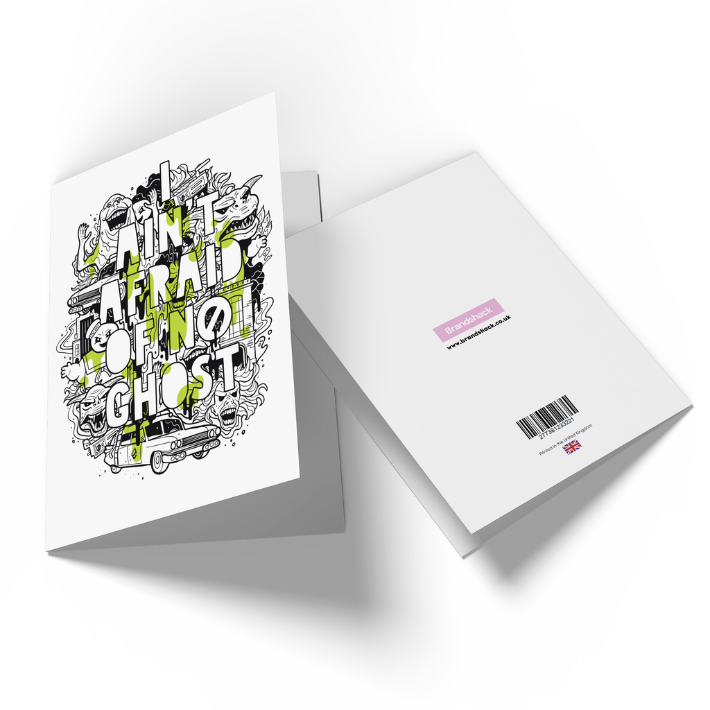 Official Ghostbusters I Ain't Afraid Of No Ghost Greetings Card