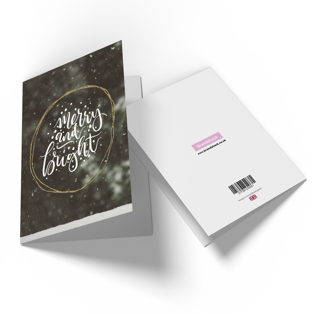 Merry And Bright Greetings Card
